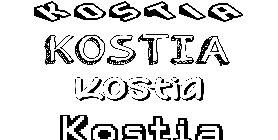 Coloriage Kostia