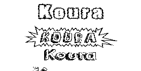 Coloriage Koura