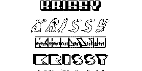 Coloriage Krissy