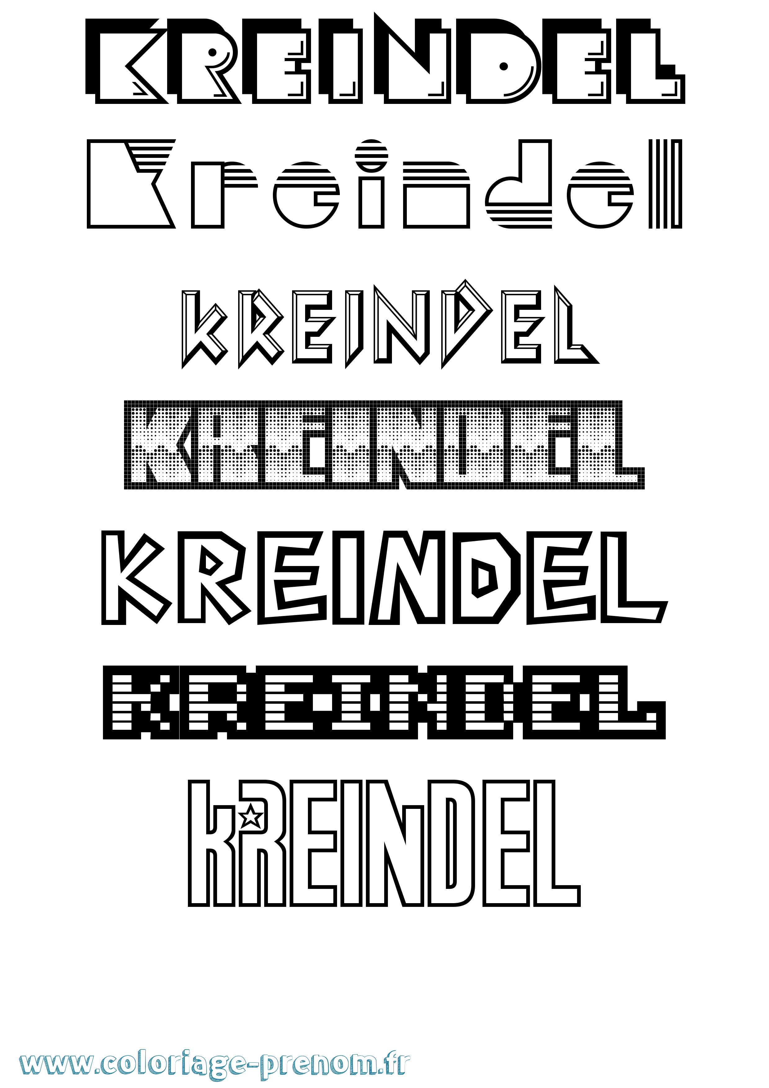 Coloriage Kreindel Jeux Vidéos Coloriage prénom Kreindel Jeux Vidéos