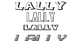Coloriage Lally