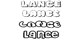 Coloriage Lance