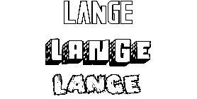 Coloriage Lange