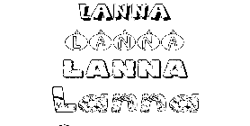 Coloriage Lanna