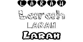 Coloriage Larah