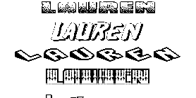 Coloriage Lauren