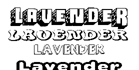 Coloriage Lavender