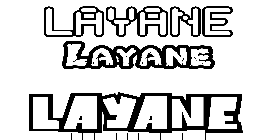 Coloriage Layane