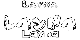 Coloriage Layna
