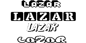 Coloriage Lazar