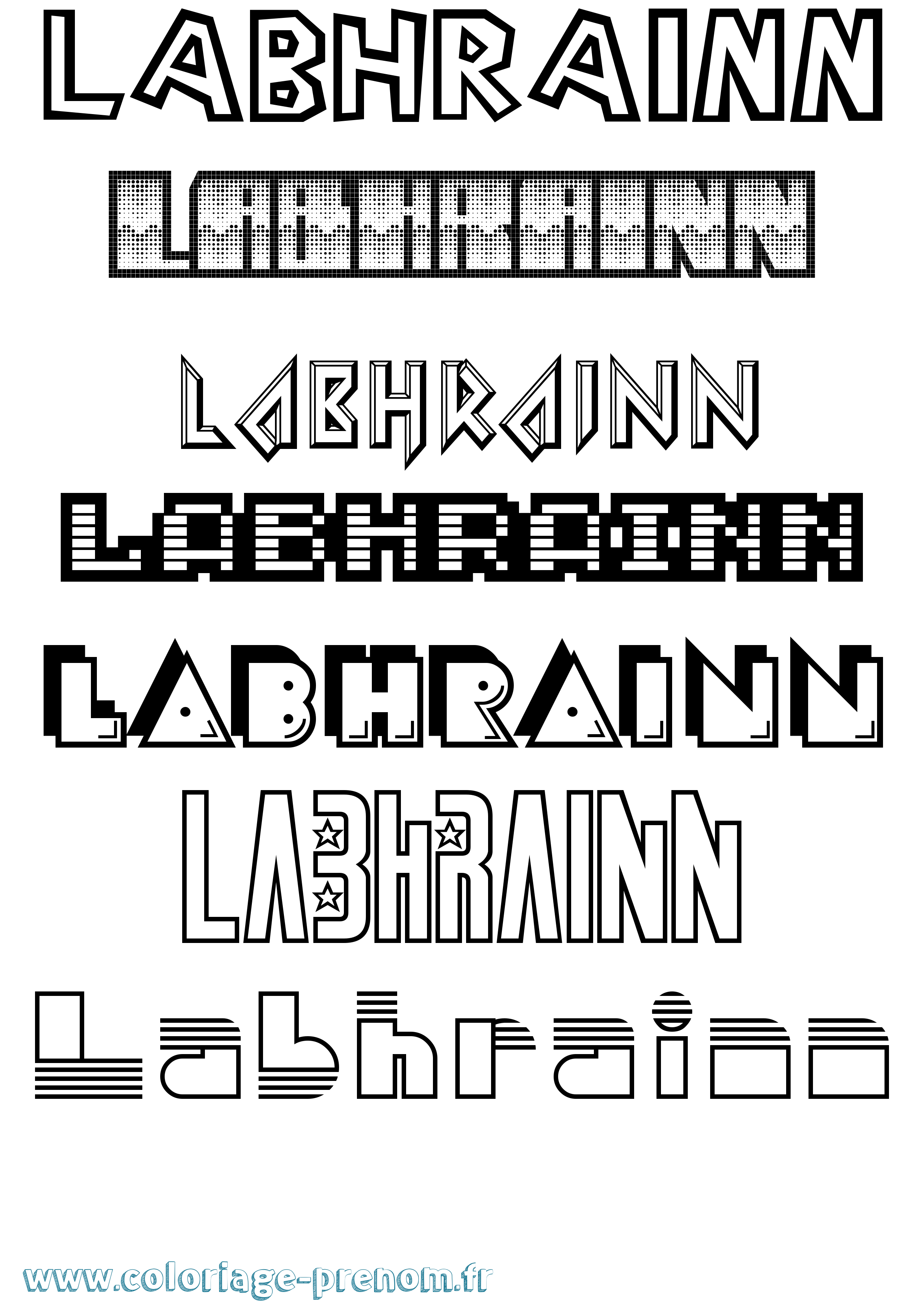 Coloriage Labhrainn Jeux Vidéos Coloriage prénom Labhrainn Jeux Vidéos