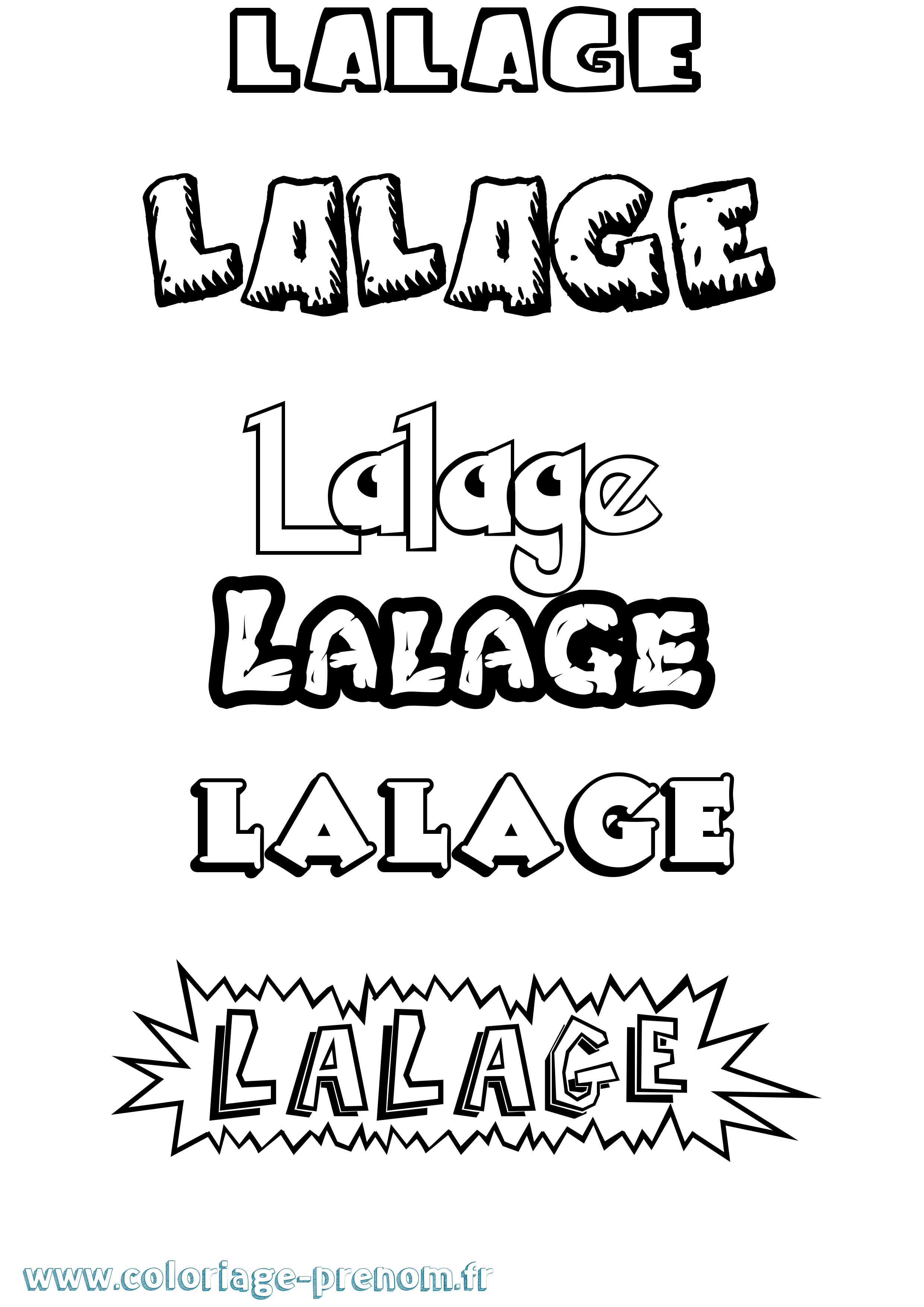 Coloriage Lalage Dessin Animé Coloriage prénom Lalage Dessin Animé