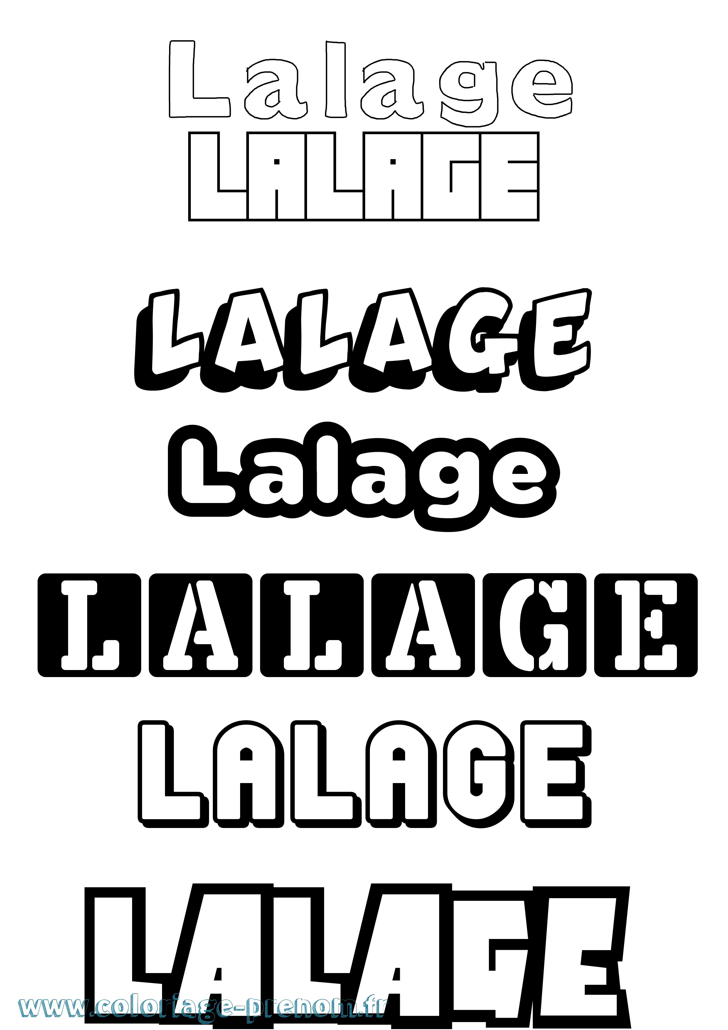 Coloriage Lalage Simple Coloriage prénom Lalage Simple