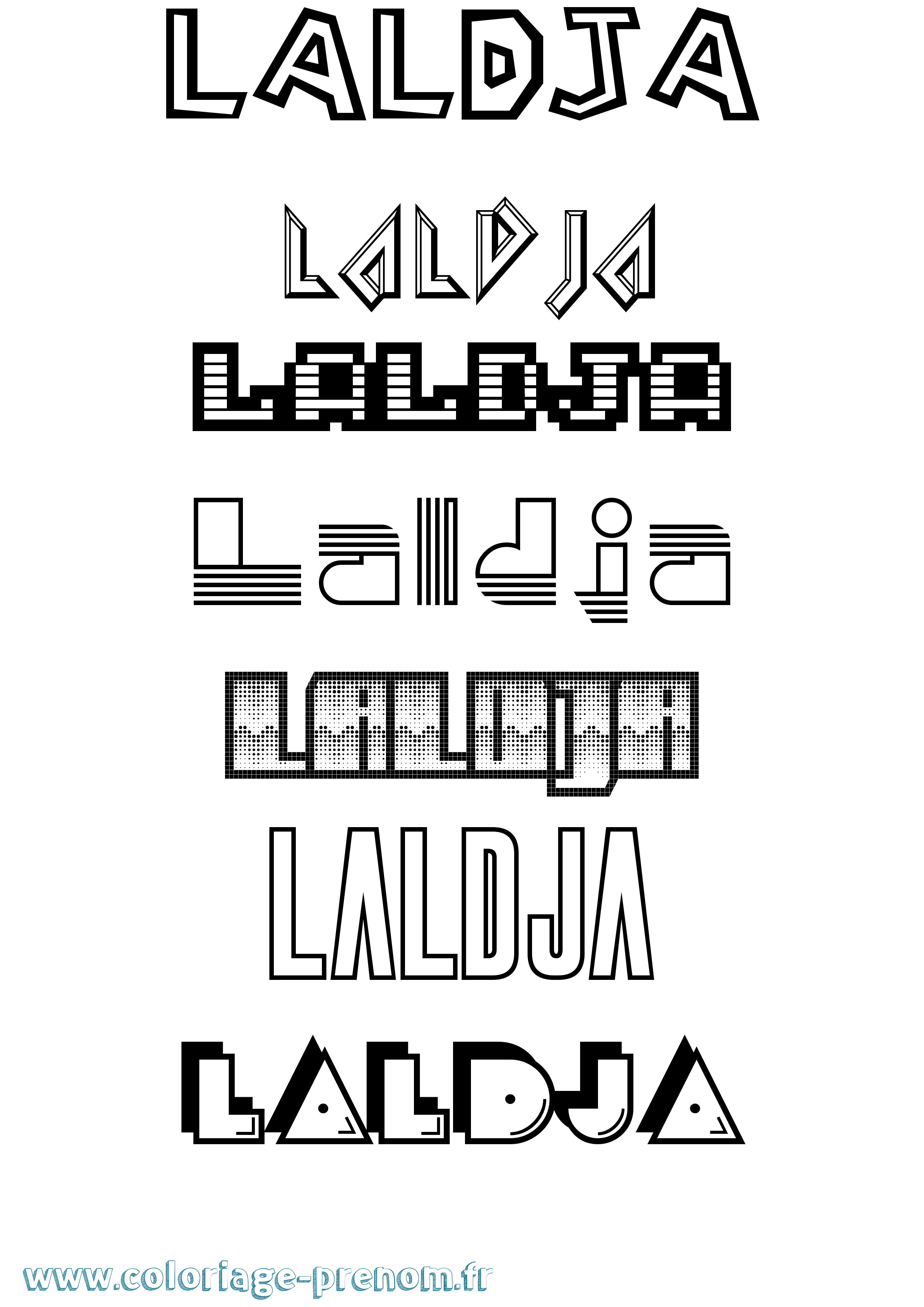 Coloriage Laldja Jeux Vidéos Coloriage prénom Laldja Jeux Vidéos