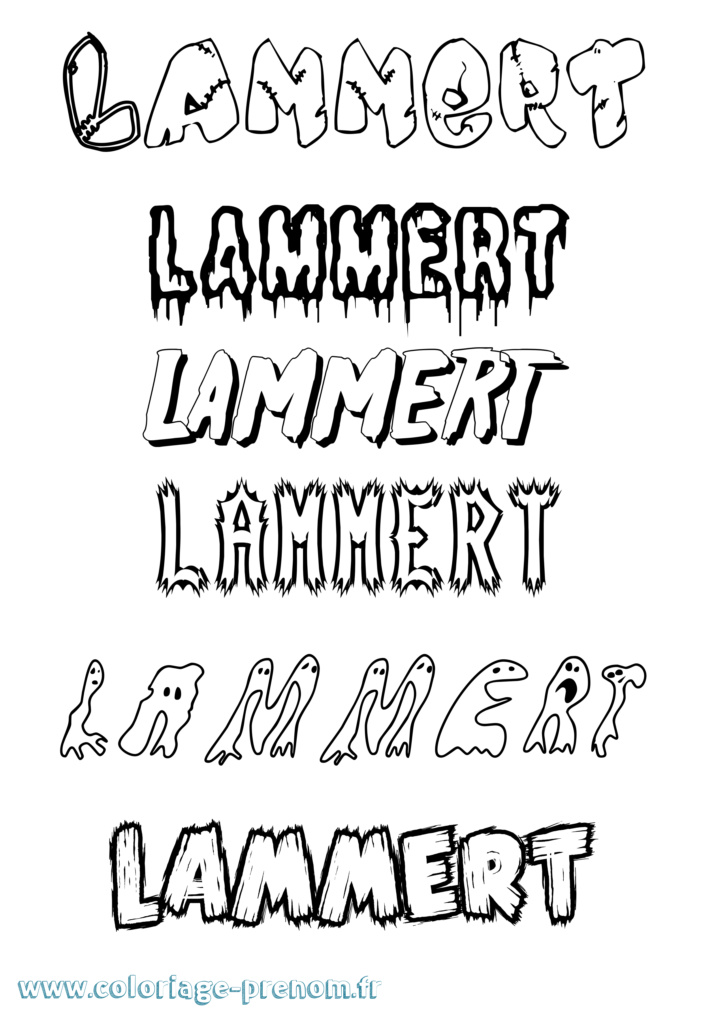 Coloriage Lammert Frisson Coloriage prénom Lammert Frisson