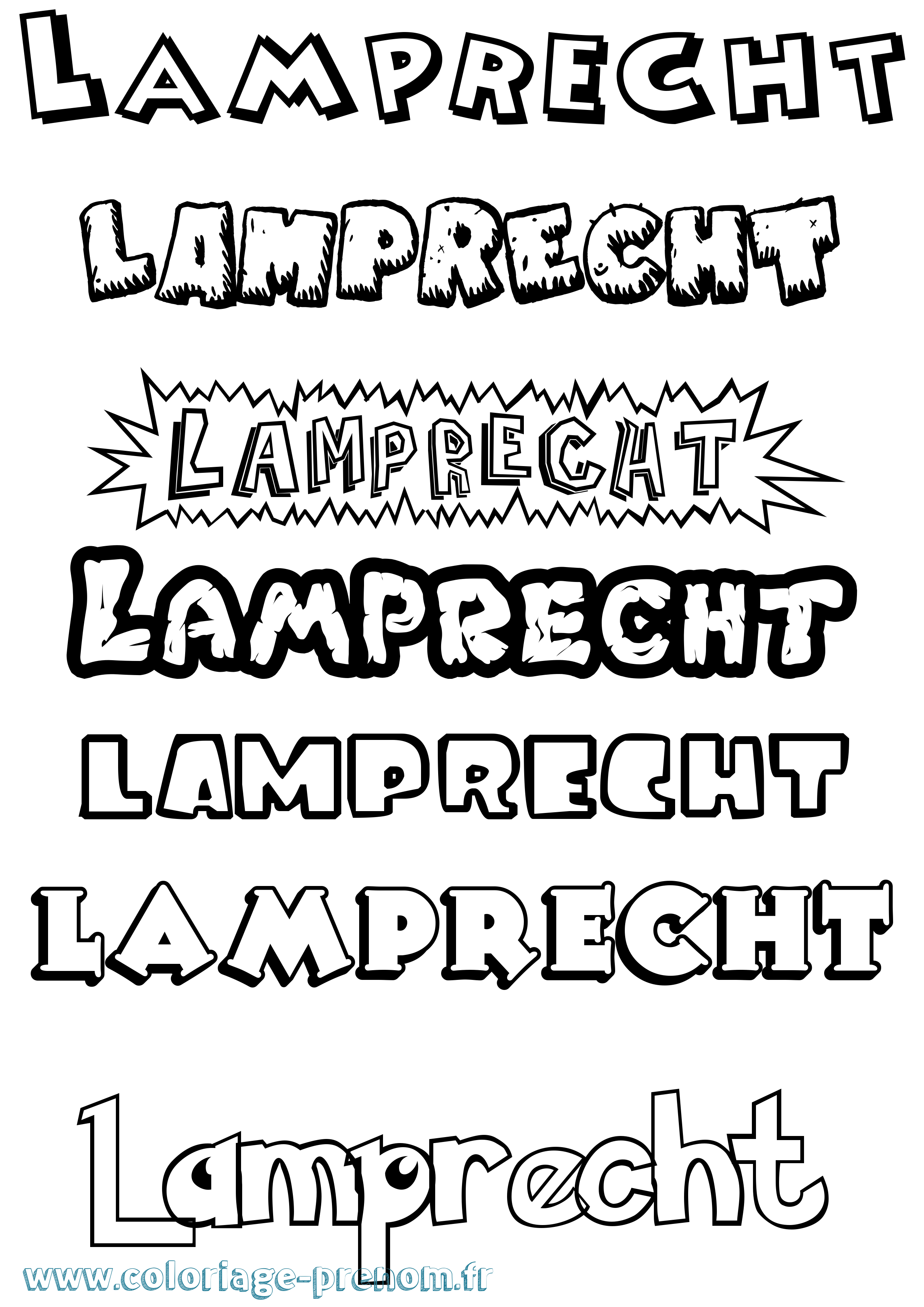 Coloriage Lamprecht Dessin Animé Coloriage prénom Lamprecht Dessin Animé