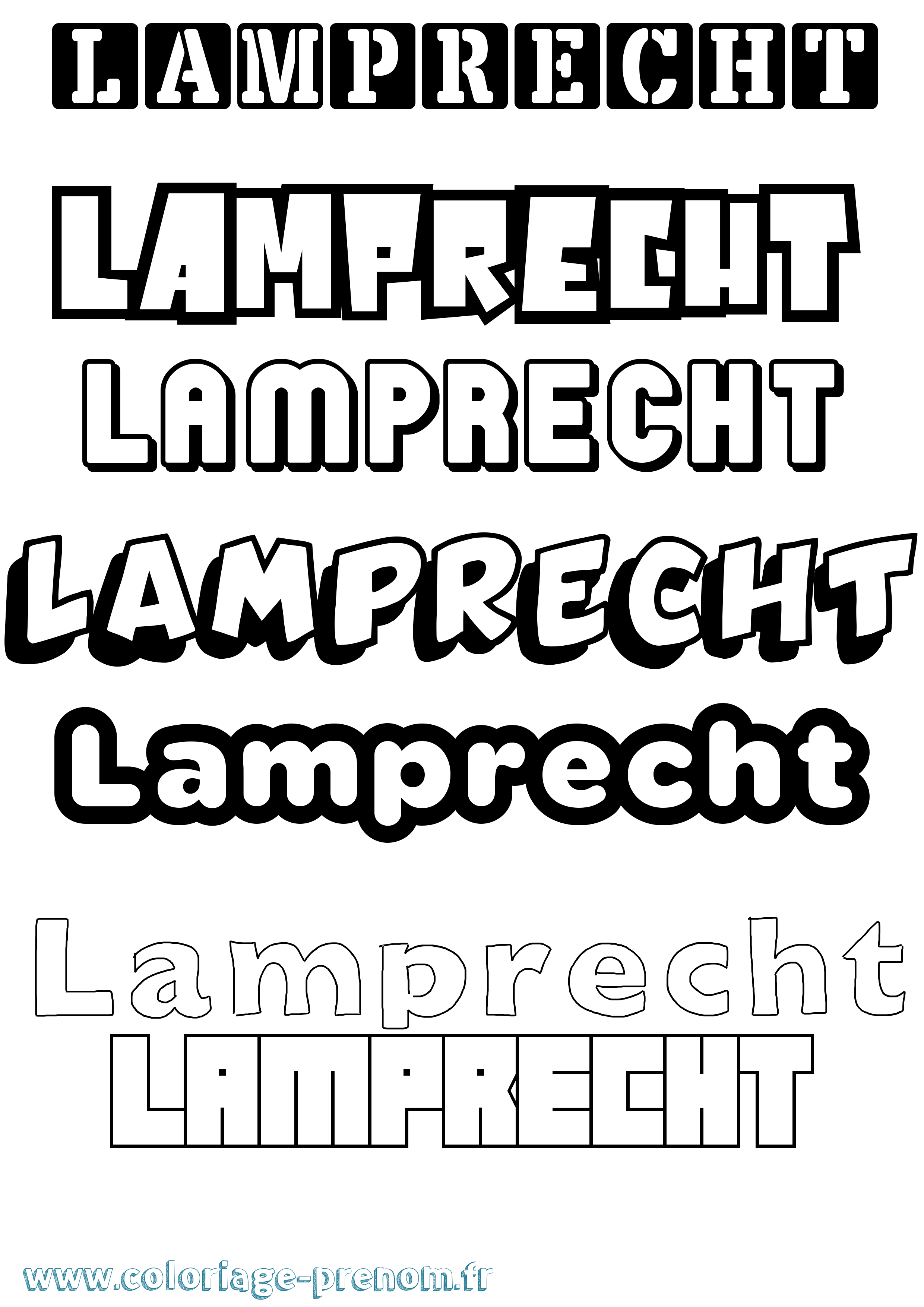 Coloriage Lamprecht Simple Coloriage prénom Lamprecht Simple