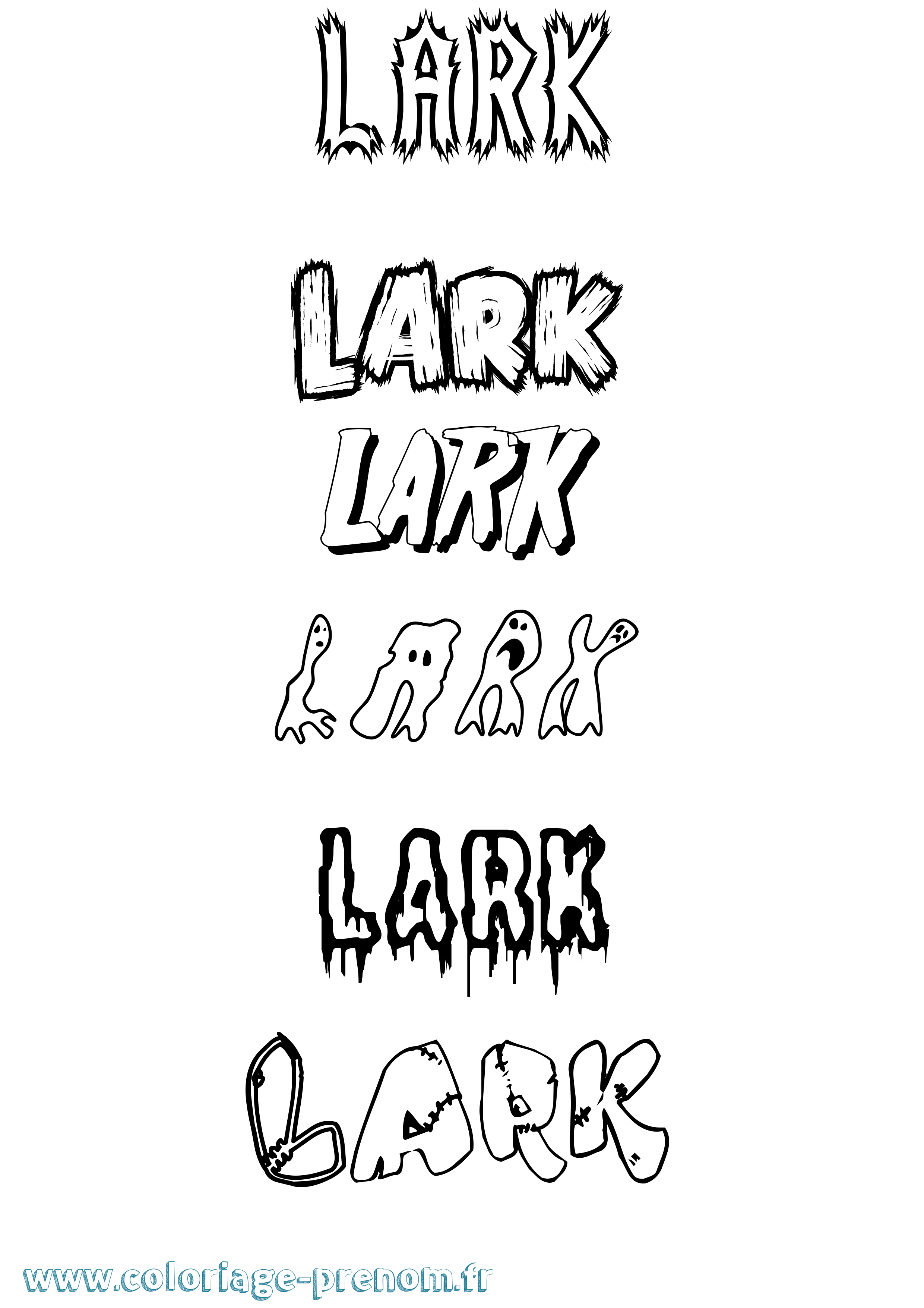 Coloriage Lark Frisson Coloriage prénom Lark Frisson