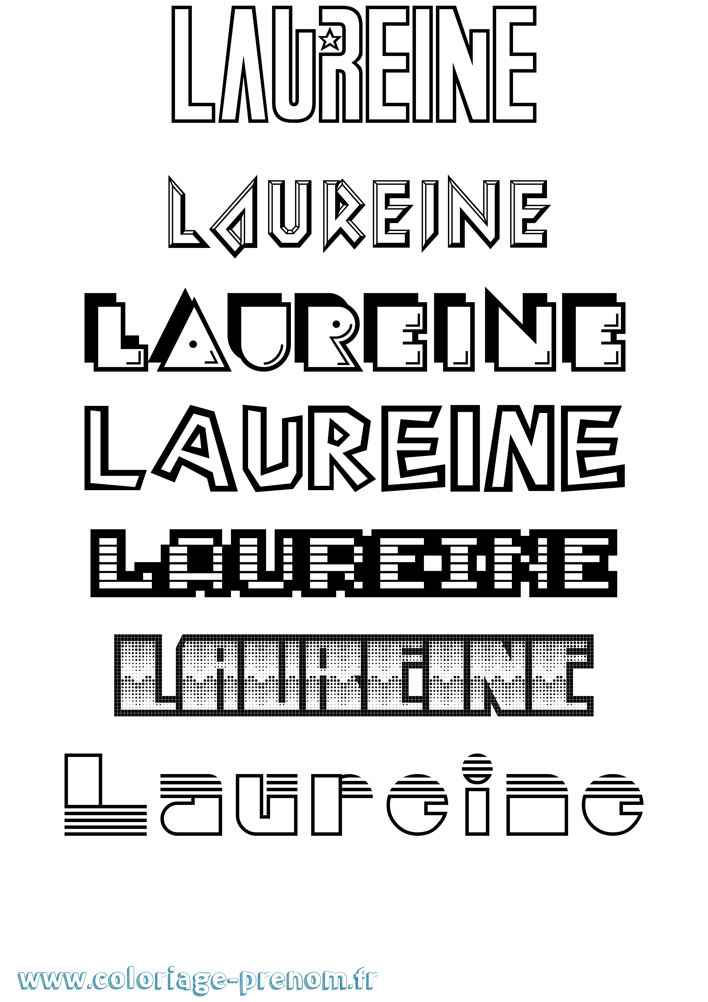 Coloriage Laureine Jeux Vidéos Coloriage prénom Laureine Jeux Vidéos