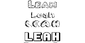 Coloriage Leah