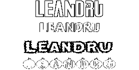 Coloriage Leandru