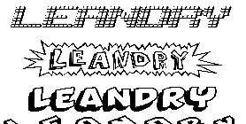 Coloriage Leandry