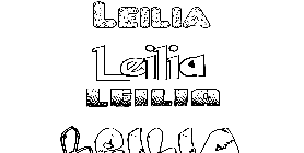 Coloriage Leilia