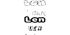 Coloriage Len