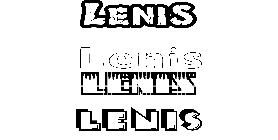 Coloriage Lenis