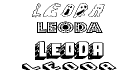Coloriage Leoda