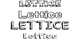 Coloriage Lettice