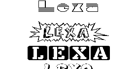 Coloriage Lexa