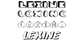 Coloriage Lexine
