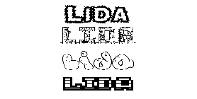 Coloriage Lida