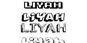 Coloriage Liyah