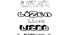 Coloriage Lizea