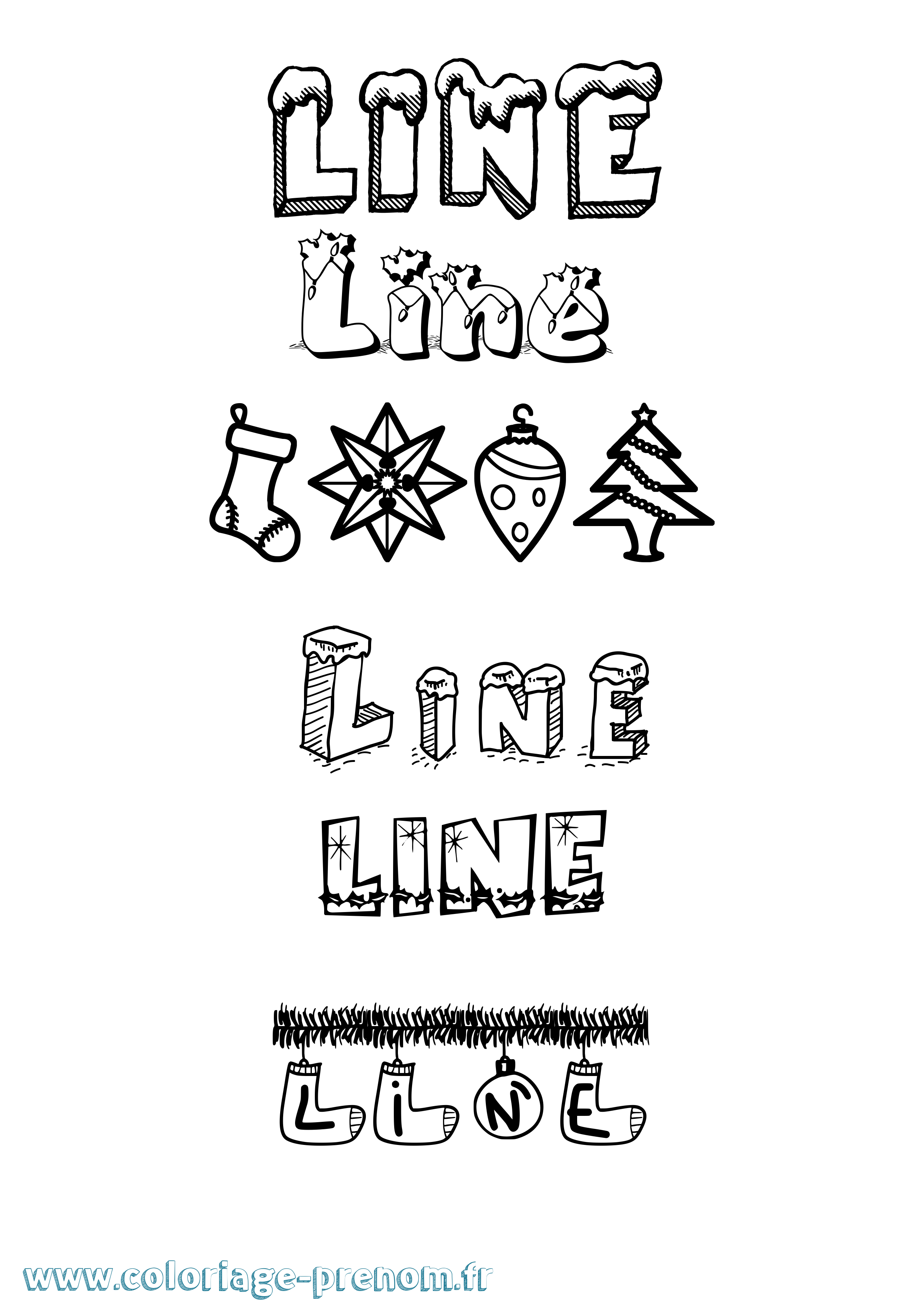 Coloriage Line Coloriage prénom Line