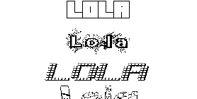 Coloriage Lola