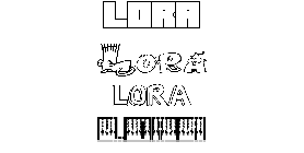 Coloriage Lora