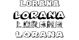 Coloriage Lorana