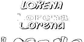 Coloriage Lorena