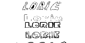 Coloriage Lorie