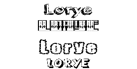 Coloriage Lorye