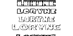 Coloriage Loryne