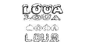 Coloriage Loua
