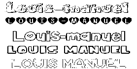 Coloriage Louis-Manuel