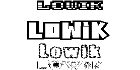 Coloriage Lowik