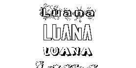 Coloriage Luana