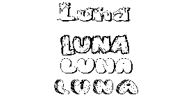 Coloriage Luna