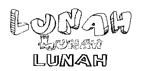 Coloriage Lunah